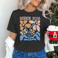 Senior 2026 Retro Groovy Flowers Graduation Unisex T-Shirt