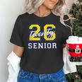Senior Class 2026 Graduation Yellow Blue Letters Unisex T-Shirt