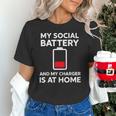 Social Battery Low Charger At Home Antisocial Introvert Unisex T-Shirt Social Battery Low Charger At Home Antisocial Introvert Unisex T-Shirt