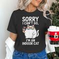Sorry I Can’t Go I’m An Indoor Cat Introvert Cat Unisex T-Shirt Sorry I Can’t Go I’m An Indoor Cat Introvert Cat Unisex T-Shirt