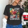 Stay Curious Monkey Reading Book Lover Bookworm Unisex T-Shirt Stay Curious Monkey Reading Book Lover Bookworm Unisex T-Shirt