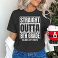 Straight Outta 8th Grade Graduation 2025 Eighth Grade Unisex T-Shirt
