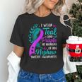 Suicide Awareness I Wear Teal Purple In Memory Of My Nephew Unisex T-Shirt