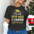 Super Proud Step Mom Of 2025 Graduate Graduation Family Unisex T-Shirt