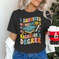 i Survived My Daughter's Bachelors Degree Groovy Graduation Unisex T-Shirt