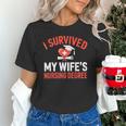 I Survived My Wife's Nursing Degree Rn Graduation Nurse Unisex T-Shirt