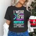 Teal & Purple In Memory Of My Nephew Suicide Prevention Unisex T-Shirt