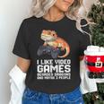 I Like Video Games Bearded Dragon Gamer Introvert Mood Unisex T-Shirt I Like Video Games Bearded Dragon Gamer Introvert Mood Unisex T-Shirt