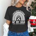 I Wear In Memory Of Dad Lung Cancer Awareness Ribbon Unisex T-Shirt