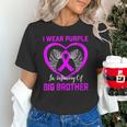 I Wear Purple In Memory Of My Big Brother Alzheimers Graphic Unisex T-Shirt I Wear Purple In Memory Of My Big Brother Alzheimers Graphic Unisex T-Shirt