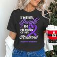 I Wear Purple In Memory Of My Husband Overdose Awareness Unisex T-Shirt I Wear Purple In Memory Of My Husband Overdose Awareness Unisex T-Shirt