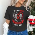 I Wear Red In Memory Of Great Aunt Heart Disease Awareness Unisex T-Shirt