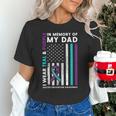 I Wear Teal & Purple In Memory Of My Dad Suicide Prevention Unisex T-Shirt I Wear Teal & Purple In Memory Of My Dad Suicide Prevention Unisex T-Shirt