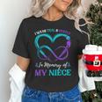 I Wear Teal & Purple In Memory Of My Niece Unisex T-Shirt