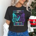 I Wear Teal And Purple In Memory Of My Cousin Unisex T-Shirt I Wear Teal And Purple In Memory Of My Cousin Unisex T-Shirt