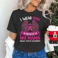 Wings Breast Cancer Shirt I Wear Pink In Memory Of My Mama Unisex T-Shirt
