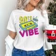 90's Vibe Retro Style Cassette Tape Nostalgia 1990s Party Premium Tri-Blend Unisex T-Shirt