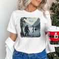 Bigfoot Sasquatch & Loch Ness Monster Introvert Bruh Unisex T-Shirt Bigfoot Sasquatch & Loch Ness Monster Introvert Bruh Unisex T-Shirt