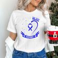 Blue In Memory Of Grandson Colon Cancer Awareness Shirts Premium Unisex T-Shirt