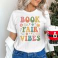 Book Fair Vibes Groovy Retro School Reading Nostalgic Unisex T-Shirt