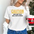 Caution Does Not Play Well With Others Introvert Unisex T-Shirt