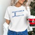 Colon Cancer Awareness Month Memory Loss Blue Ribbon Unisex T-Shirt