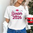 Coquette Pink Bow Senior 2026 Class Of Graduation Unisex T-Shirt