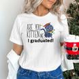 Cute Graduation Cat Masters High School T-Shirt For Men Women Kids Unisex T-Shirt