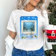 Frutiger Aero Aesthetic Tech Computer Aquarium Tarot Card Raglan Baseball Tee Unisex T-Shirt