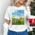 Frutiger Aero Aesthetic Tech Scenery Fishes Sunflower Raglan Baseball Tee Unisex T-Shirt Frutiger Aero Aesthetic Tech Scenery Fishes Sunflower Raglan Baseball Tee Unisex T-Shirt