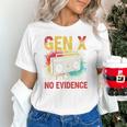 Gen X Lots Of Memories No Evidence Retro Nostalgia Humor Unisex T-Shirt