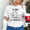 Go Away I'm Introverting Cat Introvert Anxiety Anxious Unisex T-Shirt