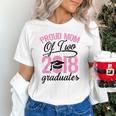 Graduation Shirt For Mom With Twins Proud Mom Of Two Unisex T-Shirt