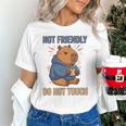 Grouchy Capybara Not Friendly Do Not Touch Introvert Premium Tri-Blend Unisex T-Shirt