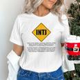 INTJ Warnings Architect Personality Type Introvert Unisex T-Shirt