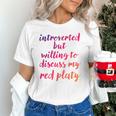 Introverted Willing To Discuss Red Platy Introvert Unisex T-Shirt Introverted Willing To Discuss Red Platy Introvert Unisex T-Shirt
