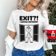 Irony Sarcasm Introvert Dry Humor Cartoon Comic Geek Nerd Unisex T-Shirt