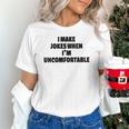 I Make Jokes When Im Uncomfortable Sarcastic Introvert Unisex T-Shirt I Make Jokes When Im Uncomfortable Sarcastic Introvert Unisex T-Shirt