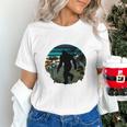 Just Me And My Yeti Retro Sunset Mountain Hiking Introvert Unisex T-Shirt Just Me And My Yeti Retro Sunset Mountain Hiking Introvert Unisex T-Shirt