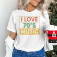 I Love 70's Music Retro Style Nostalgia Vibe 1970 70's Party Premium Tri-Blend Unisex T-Shirt