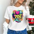 I Love The 70s Retro Cassette Roller Vinyl Nostalgia Vibes Premium Tri-Blend Unisex T-Shirt