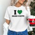 I Love Irish Exits St Patrick's Day Introvert Party Unisex T-Shirt I Love Irish Exits St Patrick's Day Introvert Party Unisex T-Shirt
