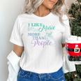 I Like Music More Than People Introvert Music Lover INTP Pun Unisex T-Shirt