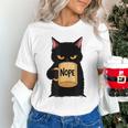 Nope Coffee Cat – Introvert Humor Monday Kitty Unisex T-Shirt Nope Coffee Cat – Introvert Humor Monday Kitty Unisex T-Shirt