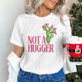 Not a Hugger Sarcastic Introvert Cactus Theme Women Unisex T-Shirt