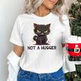 Not A Hugger Tee Angry Cat Sarcastic Cute Introvert Unisex T-Shirt Not A Hugger Tee Angry Cat Sarcastic Cute Introvert Unisex T-Shirt