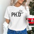 PhD Shirt Phinally Finally Done Graduation Her Unisex T-Shirt