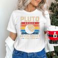 Pluto Never Forget Space Nostalgia Astronomy Humor Premium Tri-Blend Unisex T-Shirt