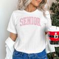 Preppy Varsity Pink Senior Graduation Unisex T-Shirt