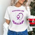Purple Epilepsy Awareness Day Month In Memory Of Cousin Unisex T-Shirt